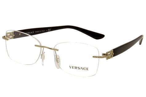 versace optical|versace rimless eyeglasses for women.